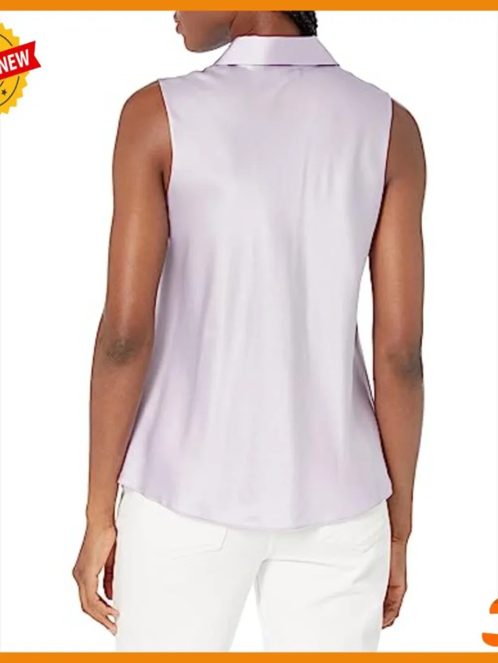 Sleeveless Bias Shirt, Size S, Model Fit, Swim Cover Up